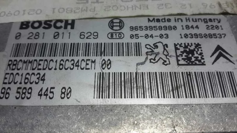 Centralita Motor Uce para Peugeot 307 Break / Sw (S1)
