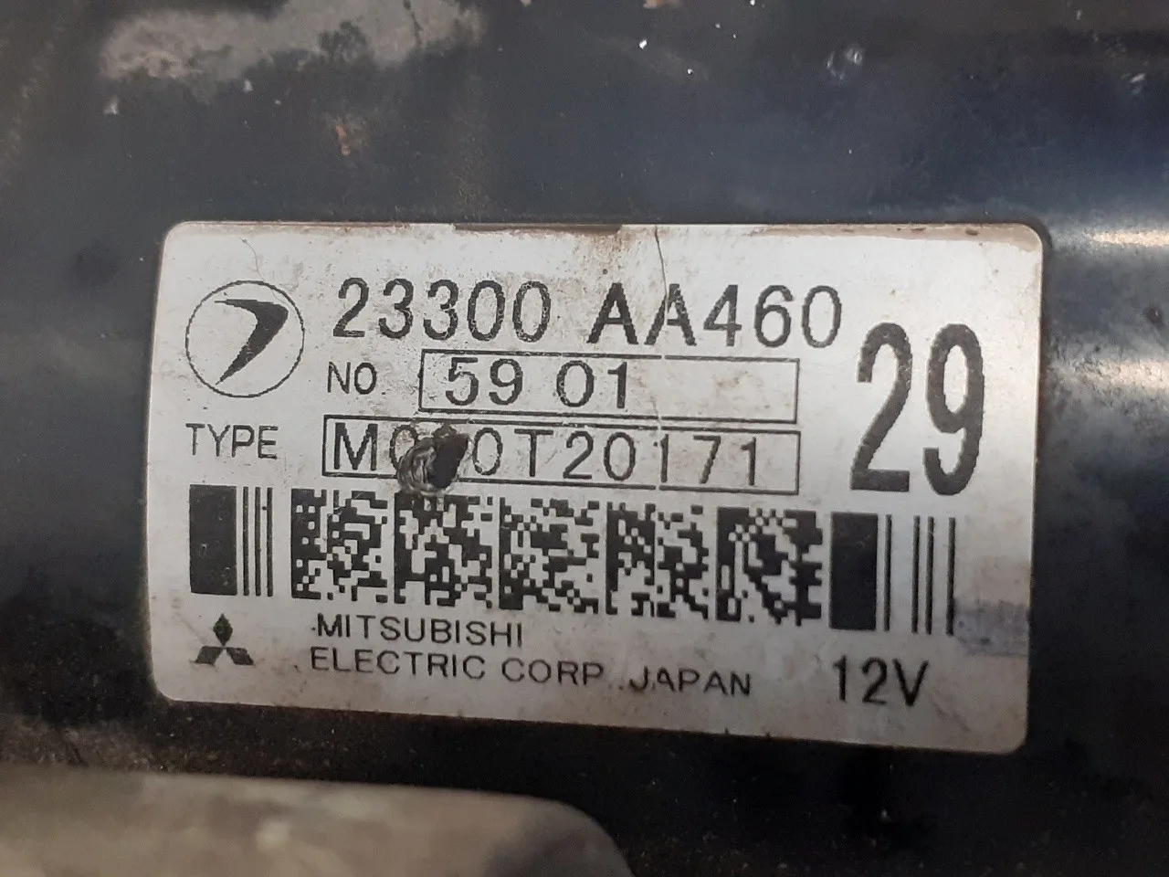 Motor Arranque para Subaru Legacy Familiar/Outback B13 (Bp)