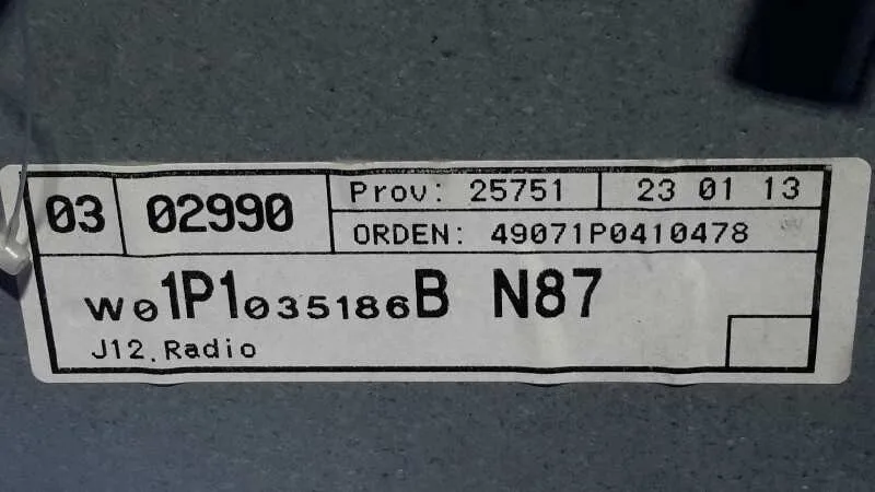 Sistema Audio / Radio Cd para Seat Leon (1P1)