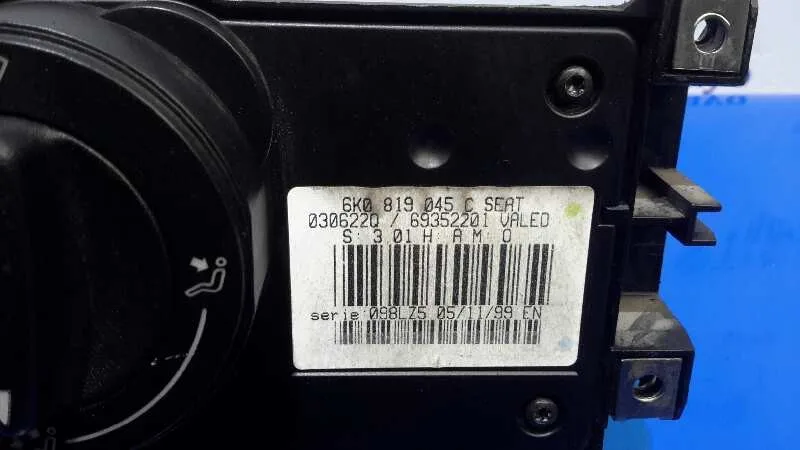 Mando Calefaccion / Aire Acondicionado para Seat Ibiza (6K1)