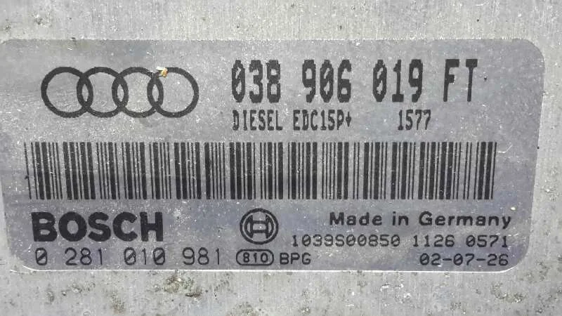 Centralita Motor Uce para Audi A3 (8L)