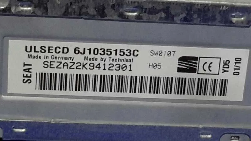 Sistema Audio / Radio Cd para Seat Ibiza (6J5)