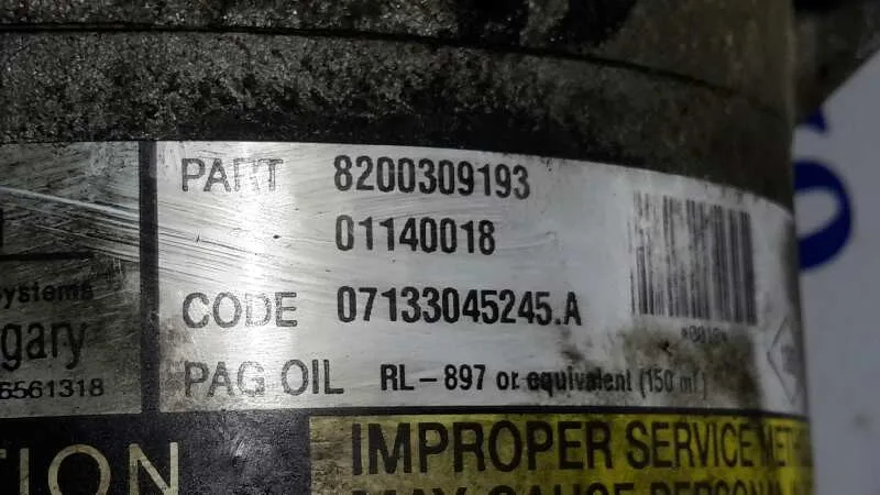 Compresor Aire Acondicionado para Renault Megane Ii Berlina 3P