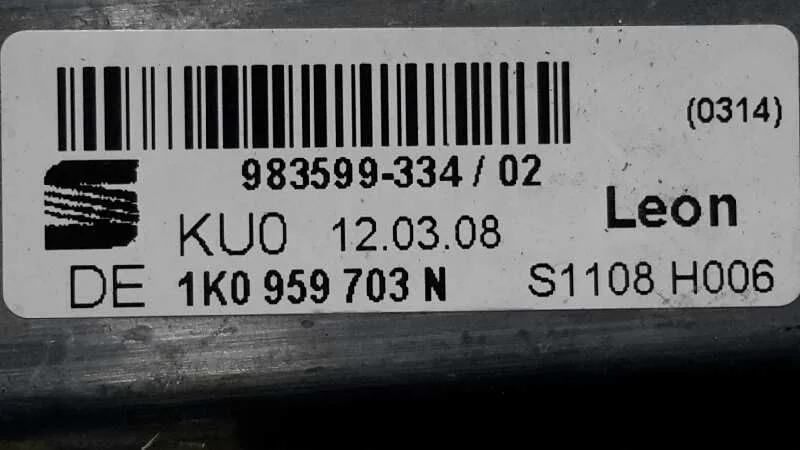 Elevalunas Trasero Izquierdo para Seat Leon (1P1)