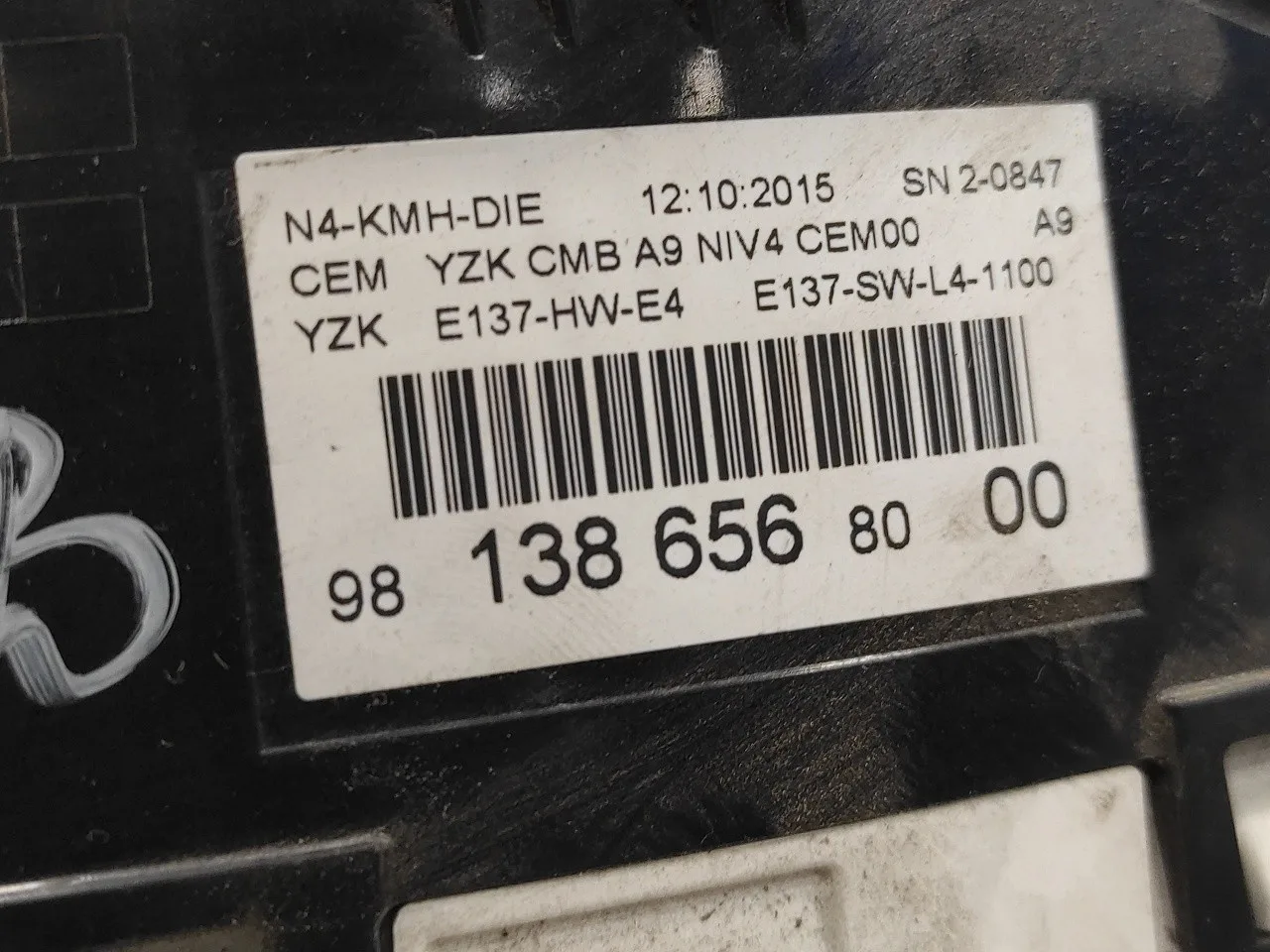 Cuadro Instrumentos para Peugeot 2008 (--.2013->)