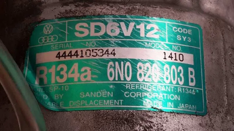 Compresor Aire Acondicionado para Volkswagen Polo Berlina (6N2)