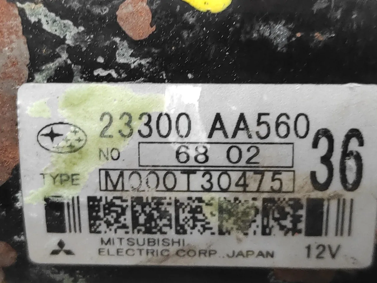 Motor Arranque para Subaru Legacy Berl. B13 (Bl)