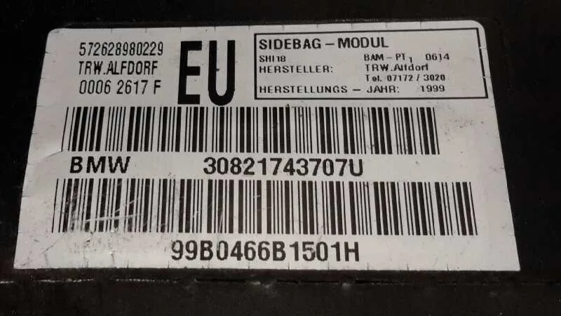 Airbag Lateral Delantero Izquierdo para Bmw Serie 3 Berlina (E46)