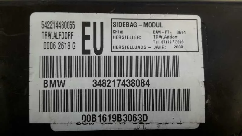 Airbag Lateral Delantero Derecho para Bmw Serie 3 Berlina (E46)