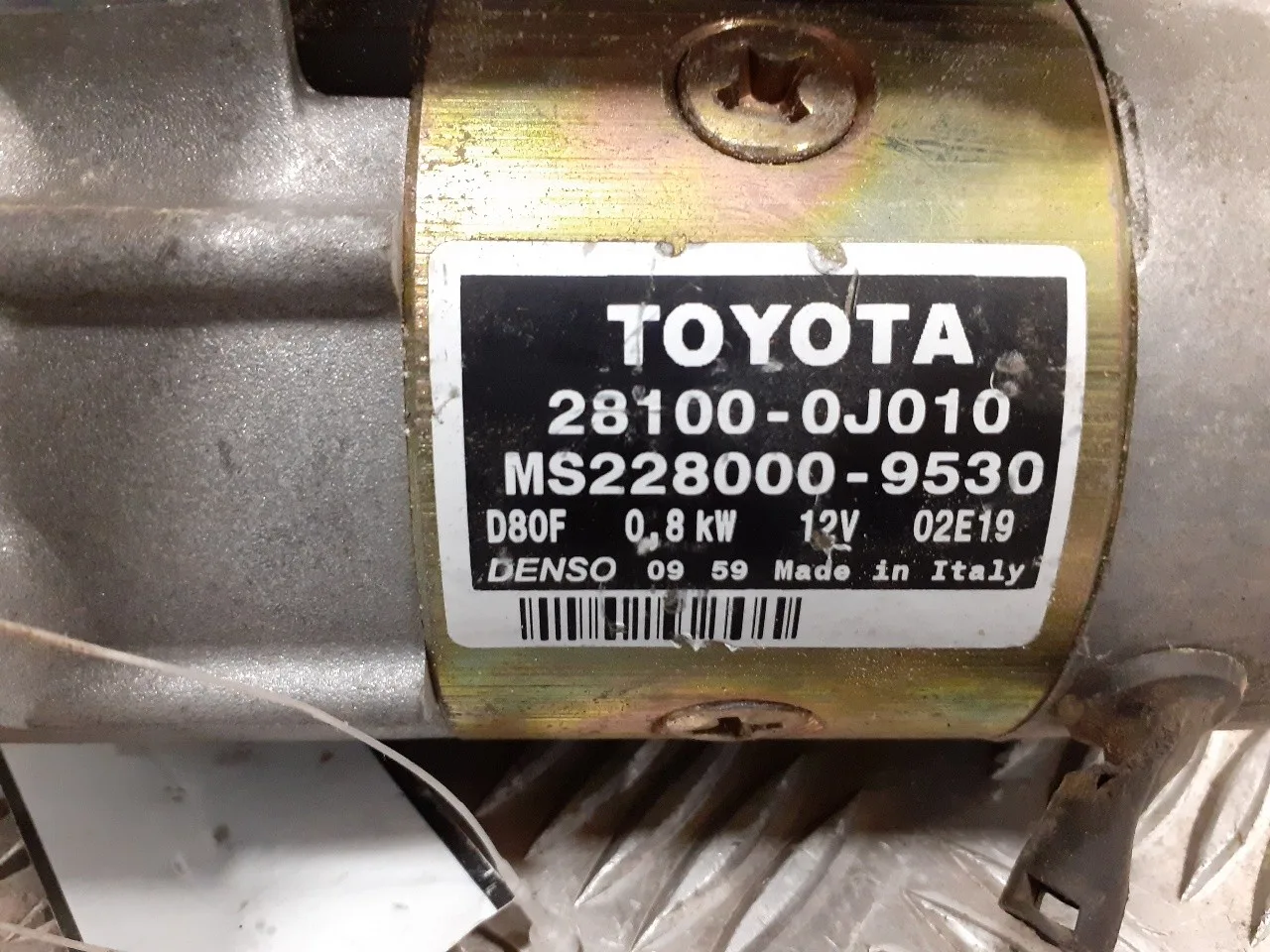 Motor Arranque para Toyota Yaris (Ncp1/Nlp1/Scp1)