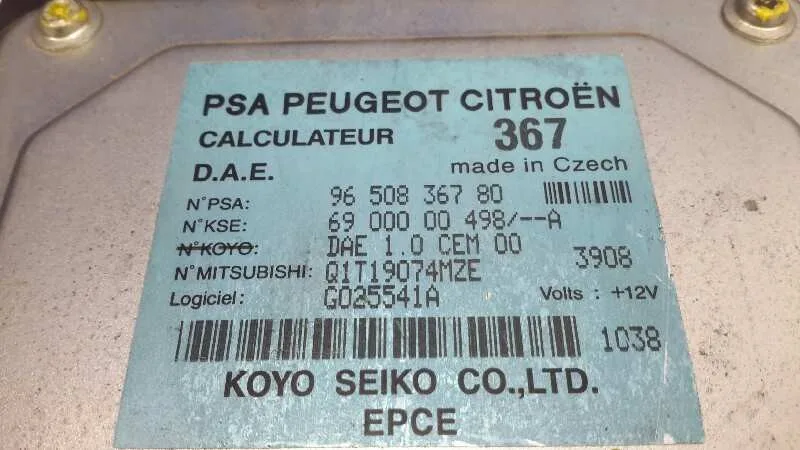Centralita Check Control para Citroën C3