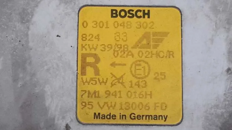 Faro Derecho para Volkswagen Sharan (7M6/7M9)