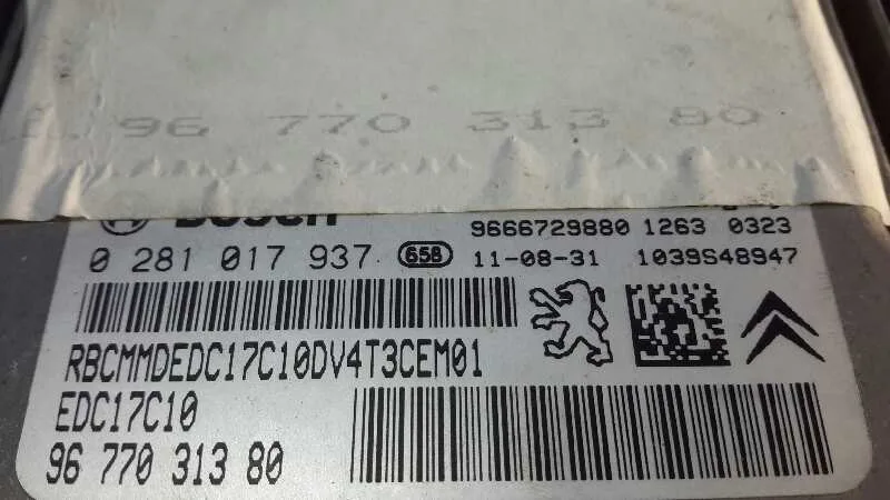 Centralita Motor Uce para Peugeot 206+