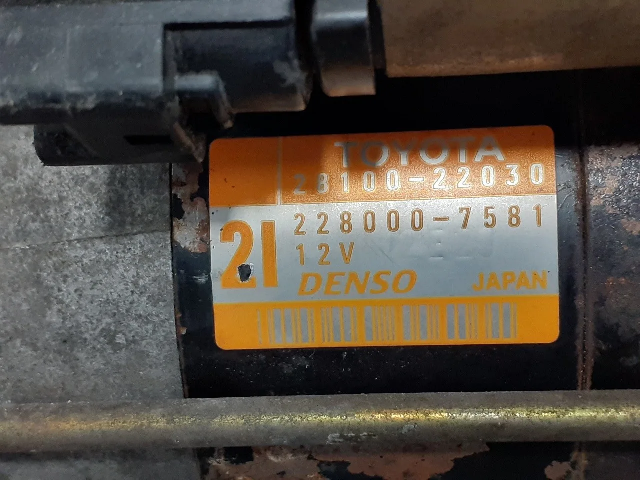 Motor Arranque para Toyota Corolla Verso (E12)