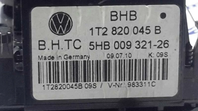 Mando Calefaccion / Aire Acondicionado para Seat Leon (1P1)