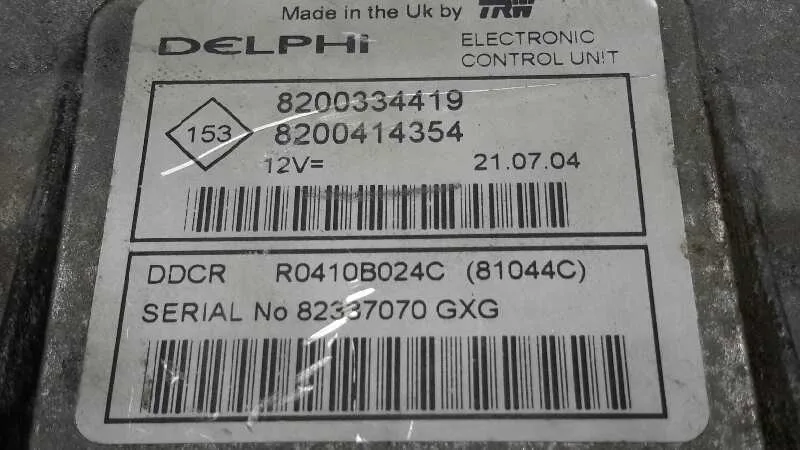 Centralita Motor Uce para Renault Scenic Ii