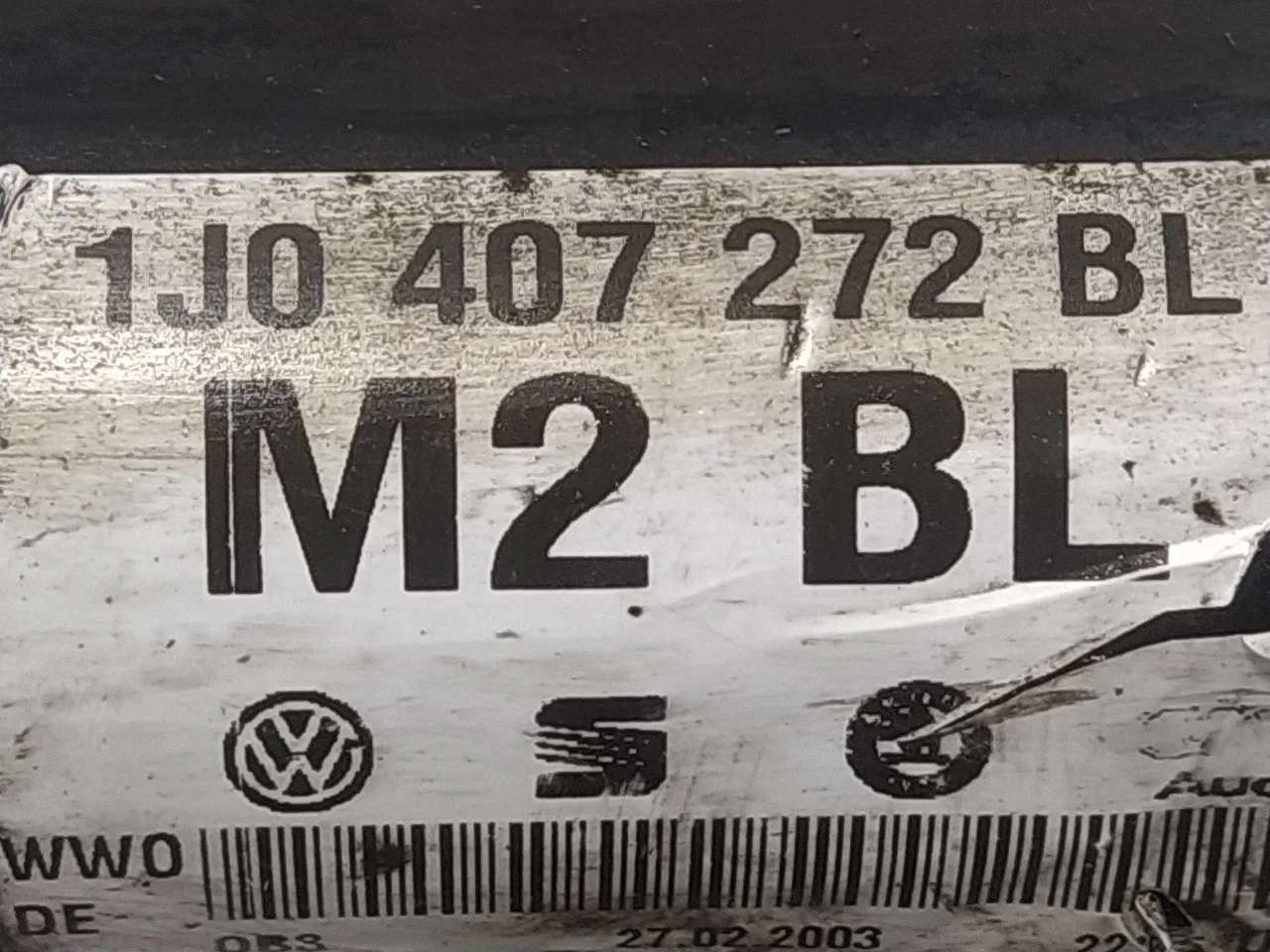 Transmision Delantera Derecha para Skoda Octavia Berlina (1U2)