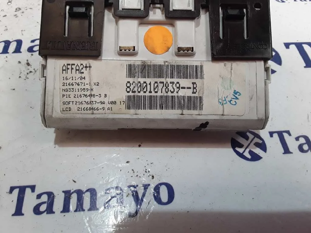 Pantalla / Mando Multifuncion para Renault Megane Ii Coupe/Cabrio
