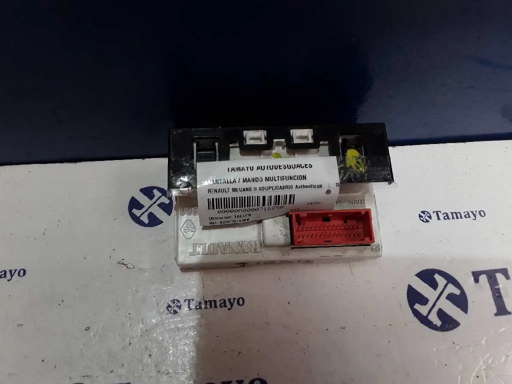 Pantalla / Mando Multifuncion para Renault Megane Ii Coupe/Cabrio