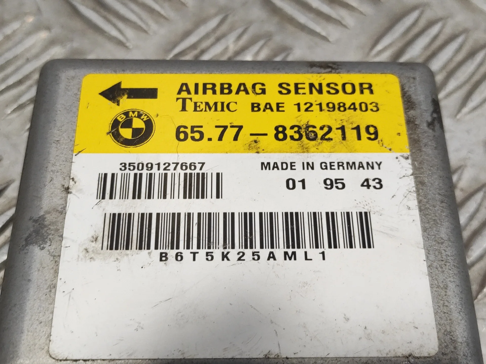 Centralita Airbag para Bmw Serie 3 Berlina (E36)
