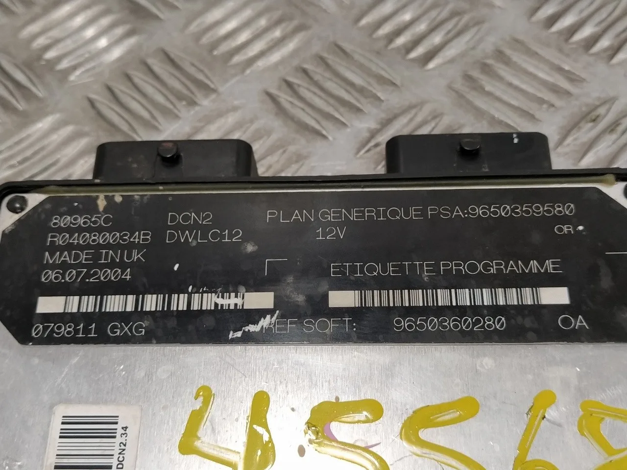 Centralita Motor Uce para Peugeot Partner (S1)