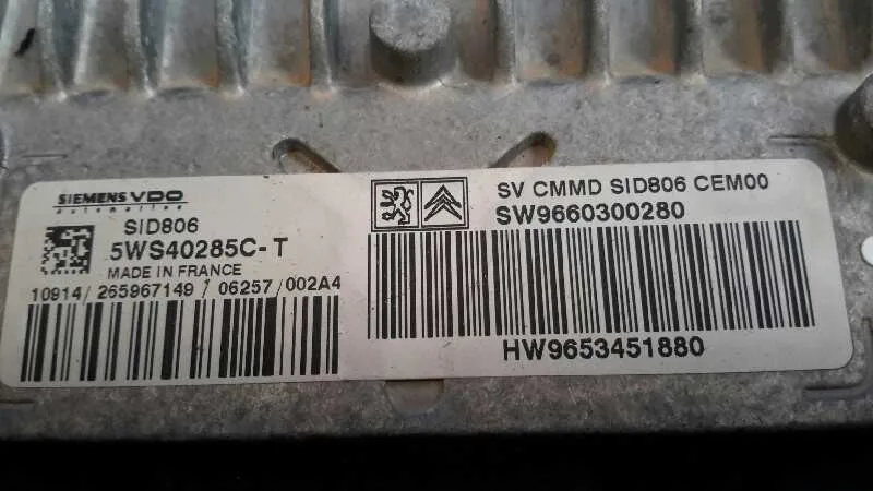 Centralita Motor Uce para Citroën C2