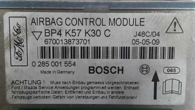 Centralita Airbag para Mazda 3 Berlina (Bk)