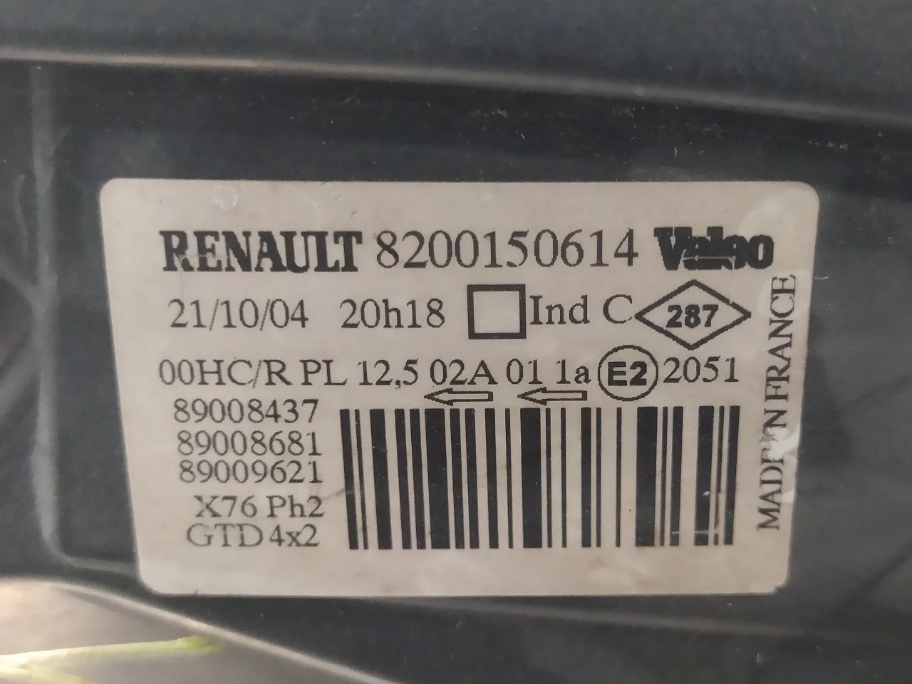 Faro Izquierdo para Renault Kangoo (F/Kc0)