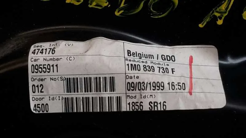 Elevalunas Trasero Derecho para Seat Toledo (1M2)