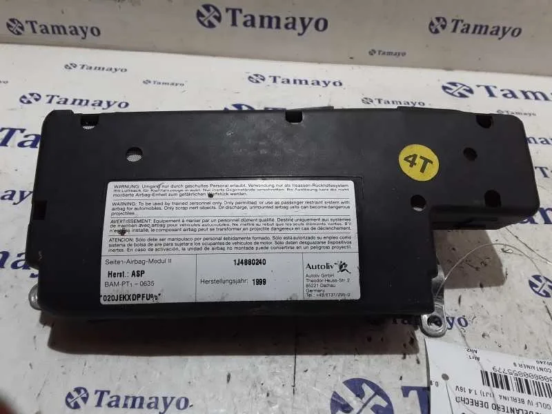 Airbag Lateral Delantero Derecho para Volkswagen Golf Iv Berlina (1J1)
