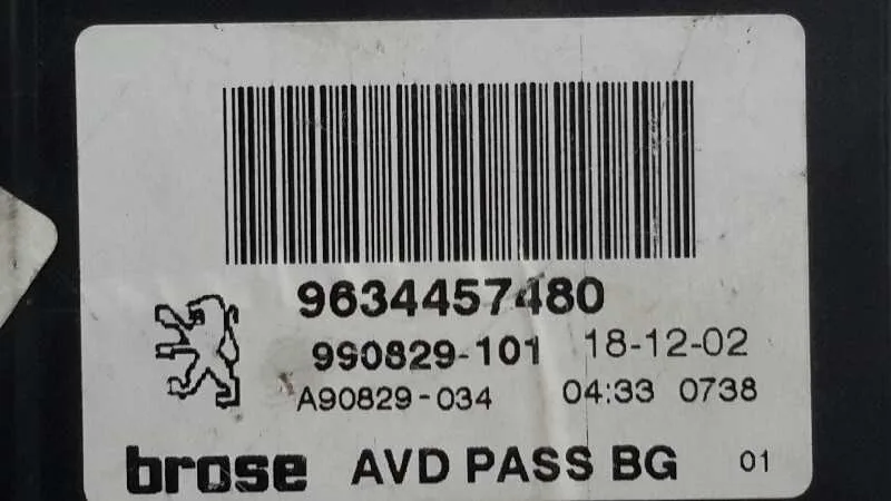 Motor Elevalunas Delantero Izquierdo para Peugeot 307 (S1)