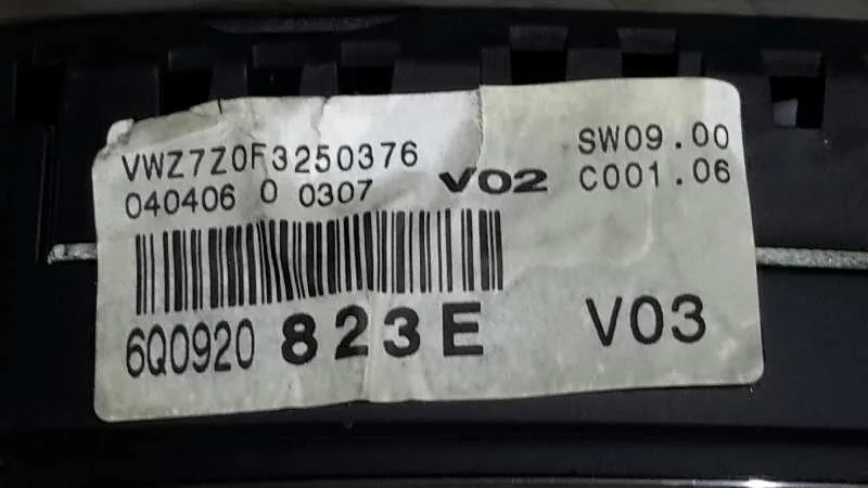Cuadro Instrumentos para Volkswagen Polo (9N3)