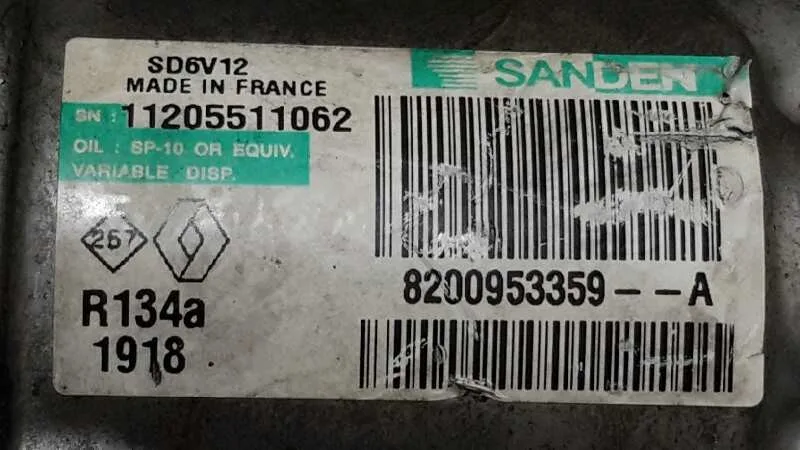 Compresor Aire Acondicionado para Renault Clio Iii