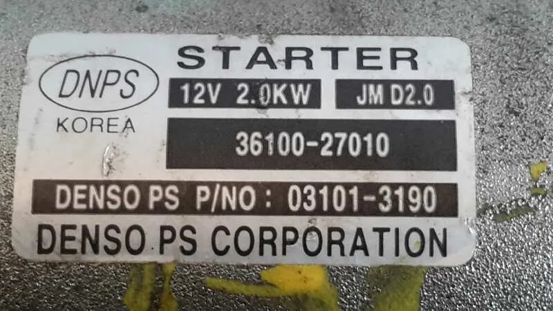Motor Arranque para Hyundai Sonata (Nf)