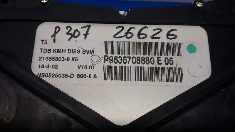 Cuadro Instrumentos para Peugeot 307 Break / Sw (S1)