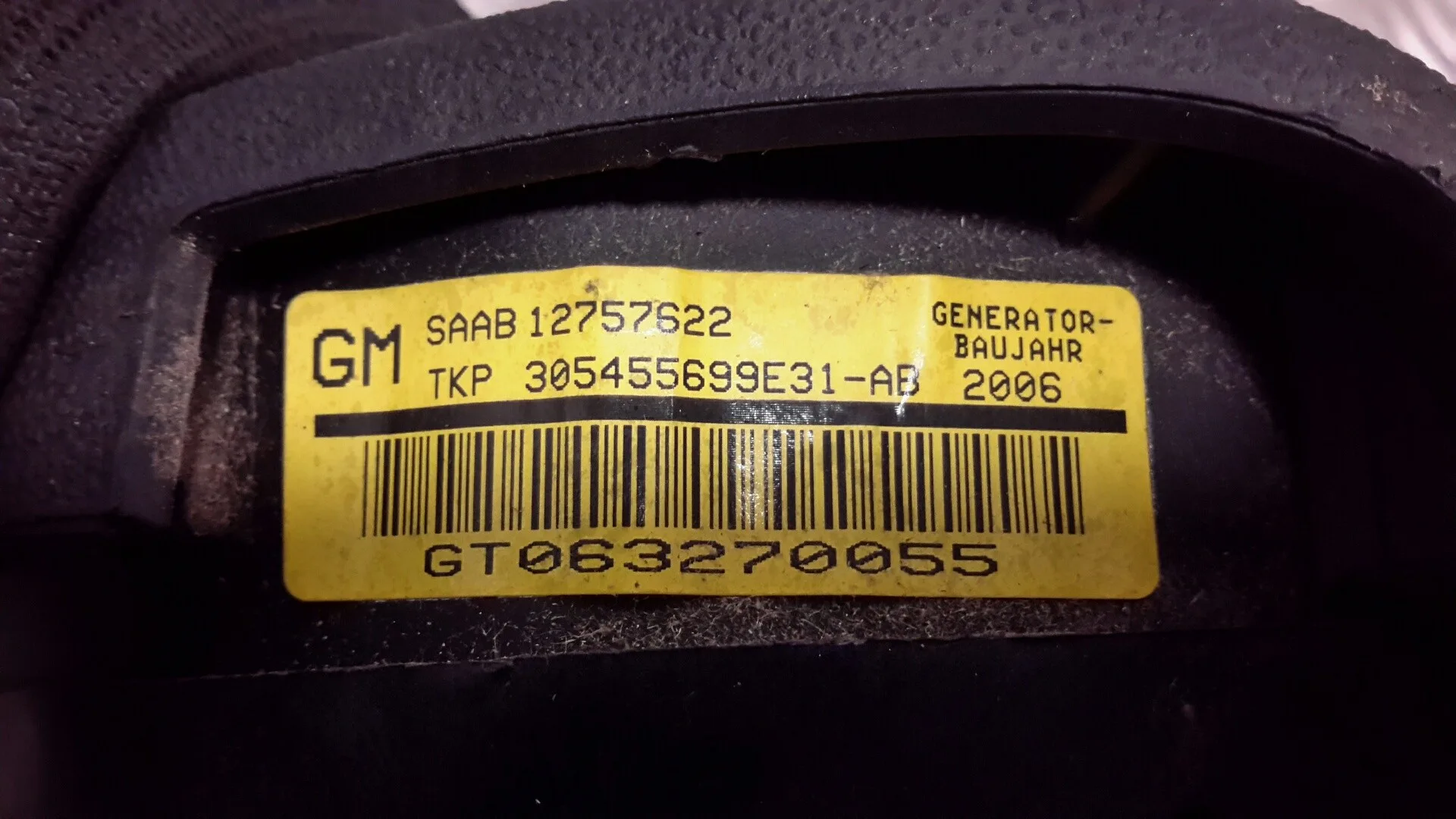 Airbag Delantero Izquierdo para Saab 9-3 Sport Sedan