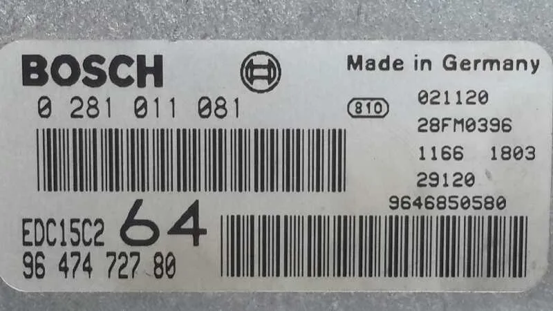 Centralita Motor Uce para Peugeot 307 (S1)