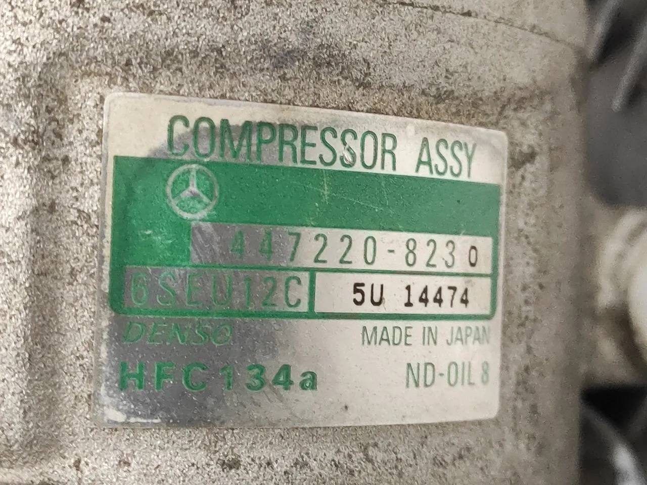 Compresor Aire Acondicionado para Mercedes-Benz Clase A (W168)