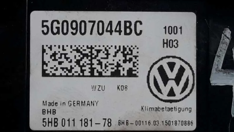 Mando Climatizador para Volkswagen Golf Vii Lim. (5G1)