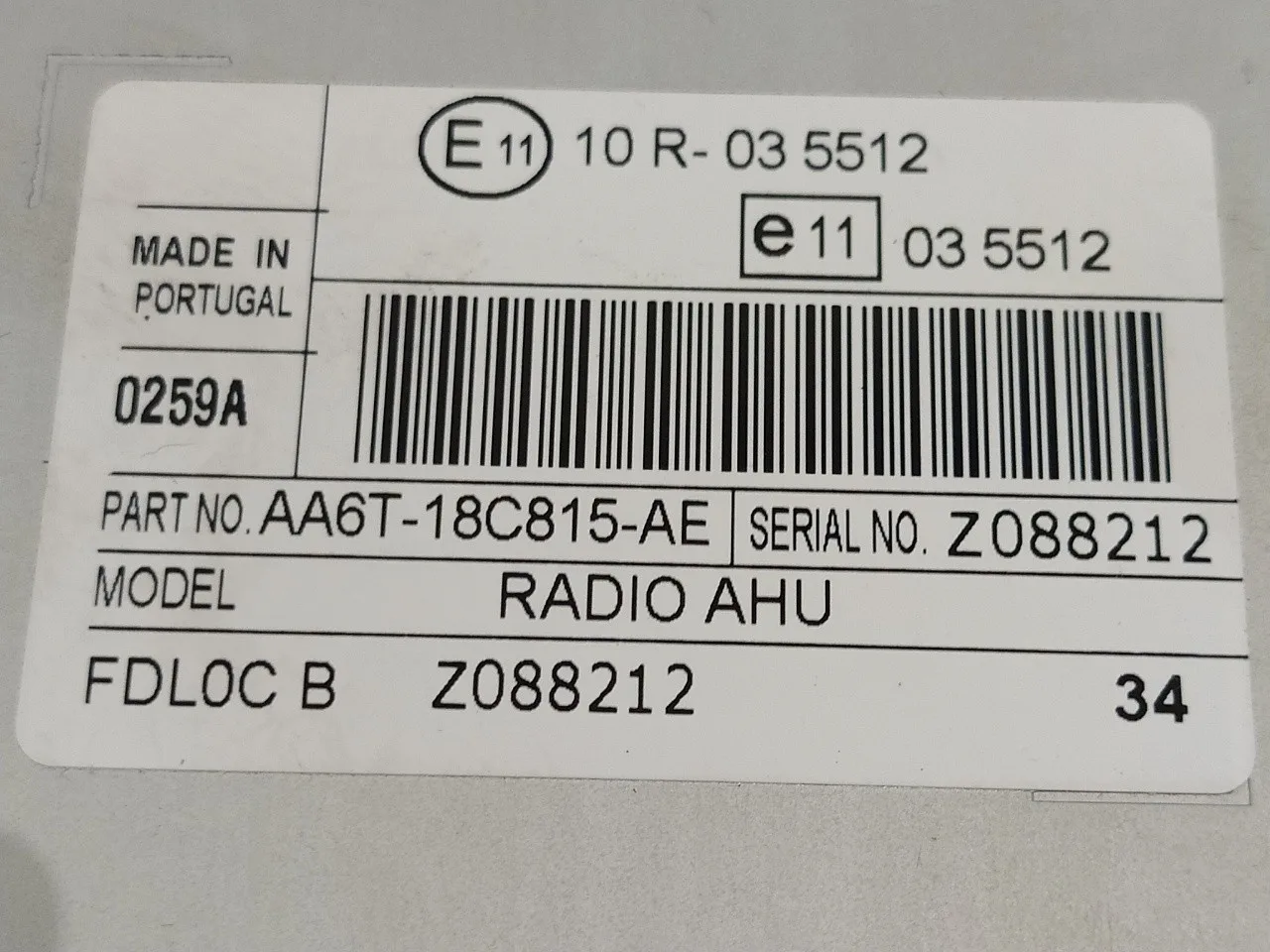 Sistema Audio / Radio Cd para Ford Fiesta (Cb1)