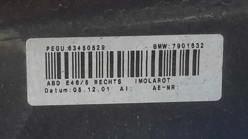 Talonera Izquierda para Bmw Serie 3 Compact (E46)