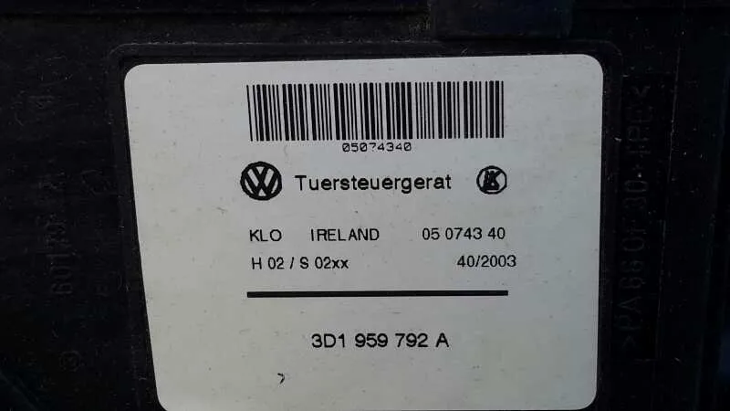 Elevalunas Delantero Derecho para Porsche Cayenne (Typ 9Pa)