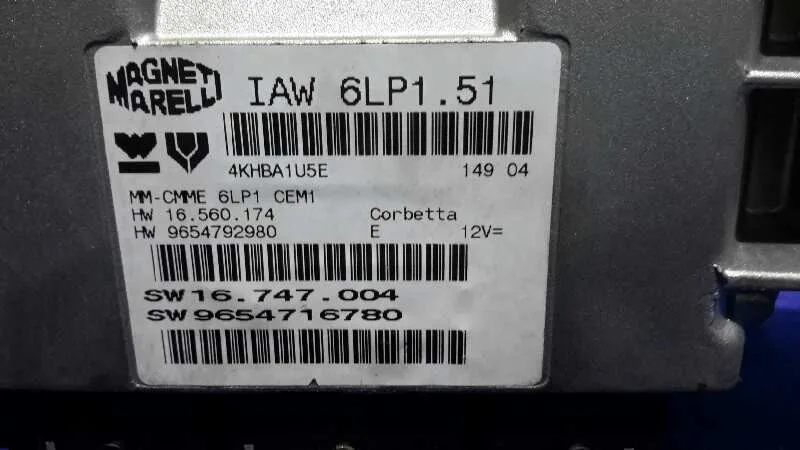 Centralita Motor Uce para Peugeot 307 Cc (S1)