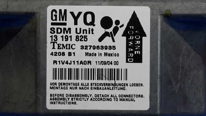 Centralita Airbag para Opel Astra H Berlina