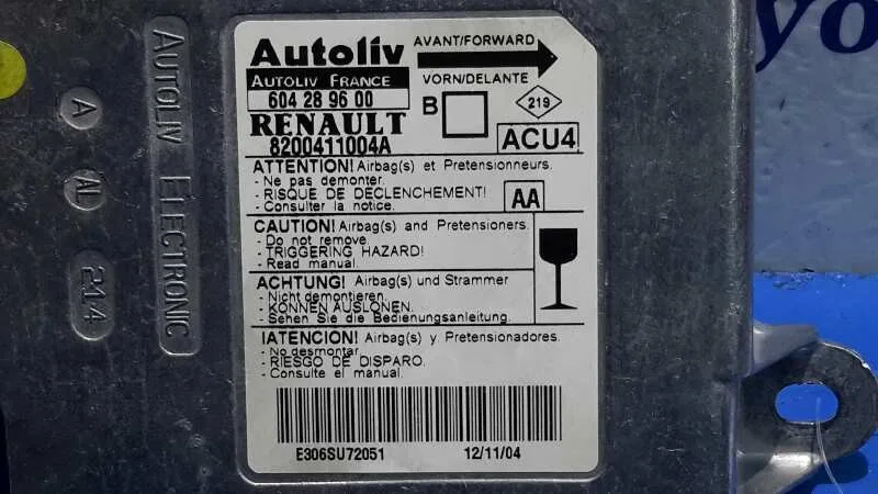 Centralita Airbag para Renault Megane Ii Berlina 5P