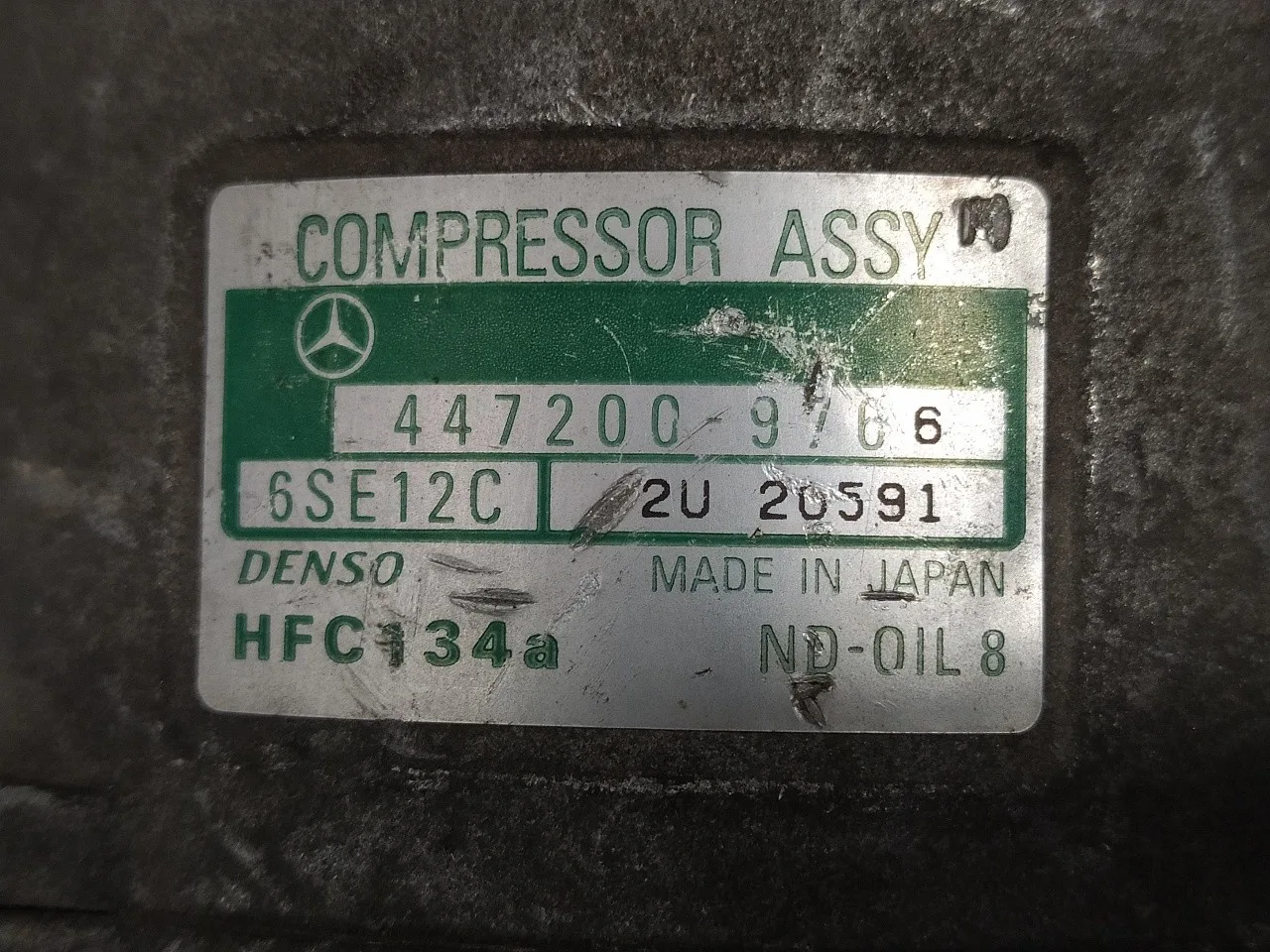 Compresor Aire Acondicionado para Mercedes-Benz Clase A (W168)