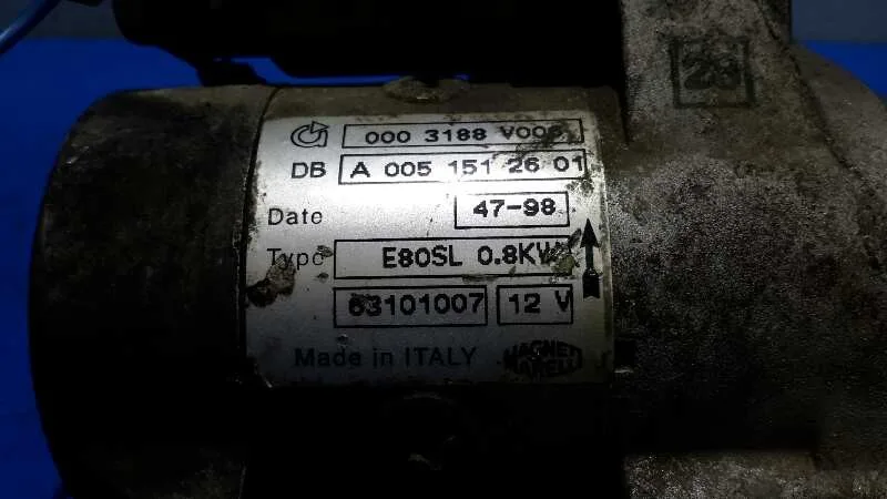 Motor Arranque para Smart Micro Compact Car