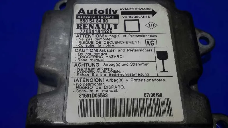 Centralita Airbag para Renault Megane I Coach/Coupe (Da0)