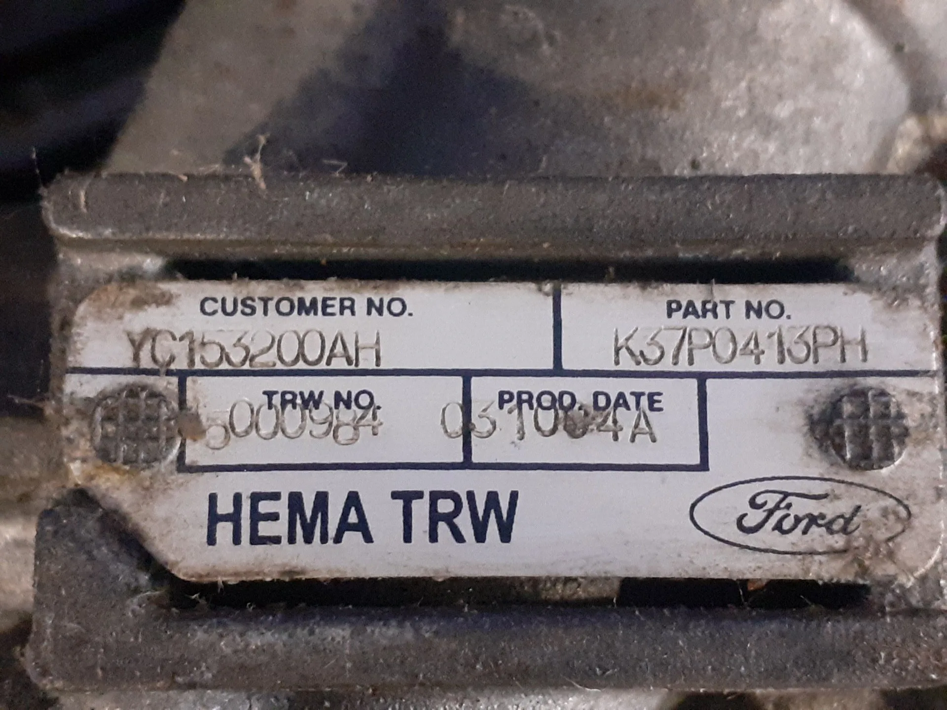 Cremallera Direccion para Ford Transit Caja Cerrada, Corta (Fy) (2000 =>)