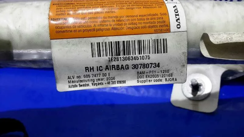 Airbag Cortina Delantero Derecho para Volvo C30